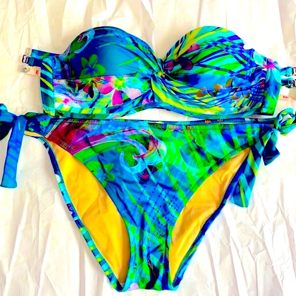 PARAH ITALIAN SWIMSUIT ELEGANCE SEA GREEN NEW - Picture 8 of 15